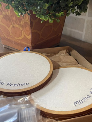 Kit para eternização do pé e da mão bebê