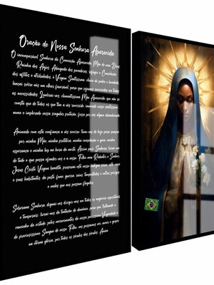 2 quadros religioso nossa senhora oração religioso deus