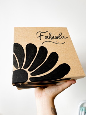 Caixa flor - caixa para personalizado 20x20x10