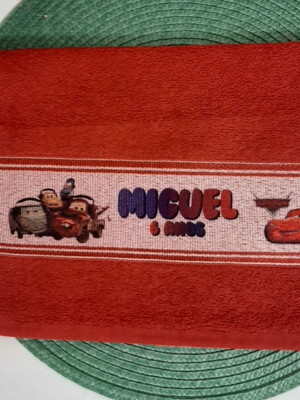 Toalha infantil carros personalizada outros temas