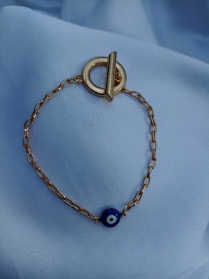 Pulseira olho grego azul