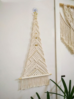 Árvore de natal de macramê