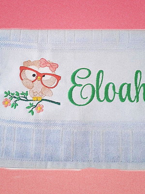 Toalha escolar infantil personalizada menina