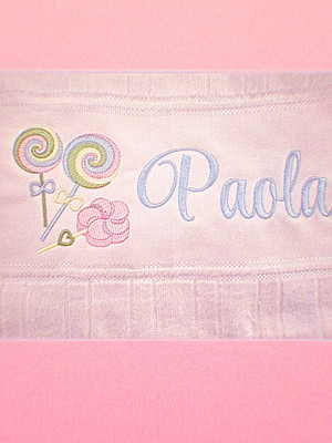 Toalha escolar infantil personalizada menina