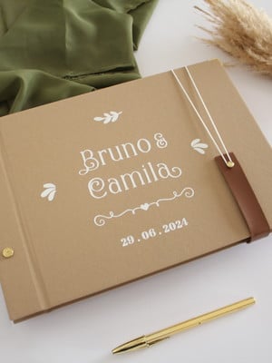 Livro de assinaturas de casamento