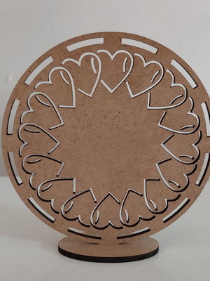 Lembrancinha corações mdf 3mm