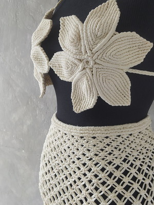 Conjunto flor de liz longo