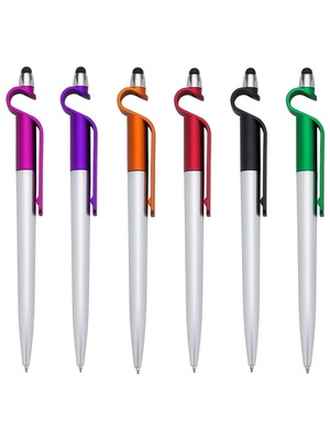 Caneta plástica touch com suporte personalizada
