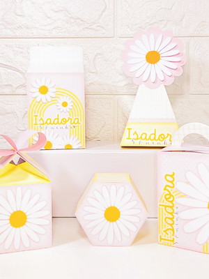 Kit personalizados margarida pegue e monte 40 unidades