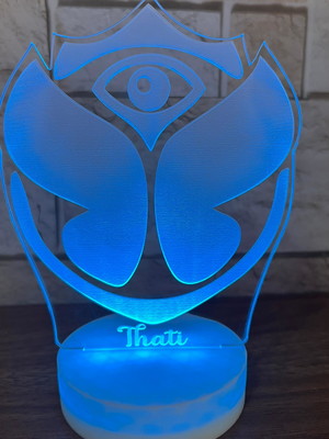 Luminária em acrílico - tomorrowland