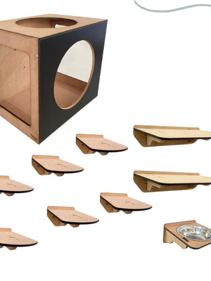 Kit playground para gatos frente redonda