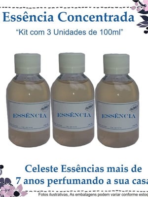 Essência concentrada 100ml - coco doce kit com 3 unds