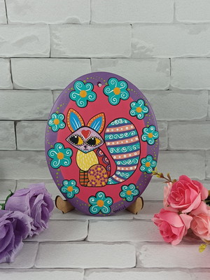Quadro raposa mexicana alebrije c.2883