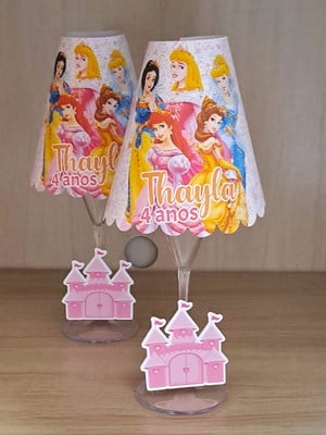 Abajur princesas com led