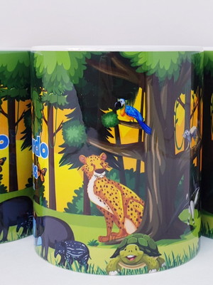 Caneca personalizada floresta