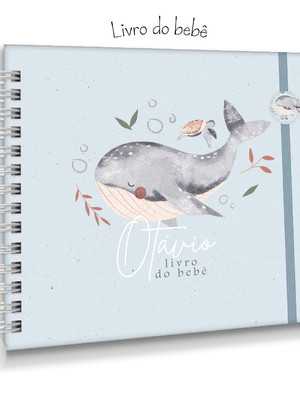 Livro do bebê - minha baleia