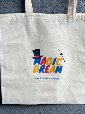 Lembrancinha escolas sacola algodão 45x45 arte personalizada