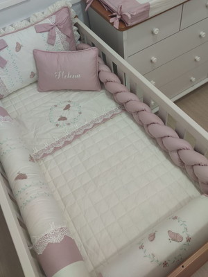 Enxoval completo meninas personalizado borboletas encanto