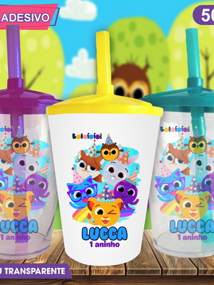 Copo twister personalizado bolofofos mod. 2- 500 ml