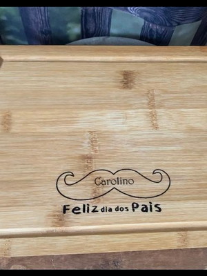 Tábua de bambu personalizada