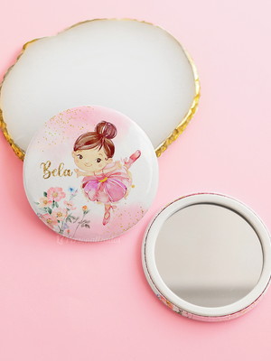 Kit 10 espelhinho personalizado bailarina