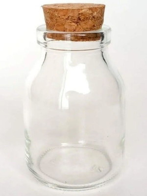 Pote de vidro 50ml com rolha