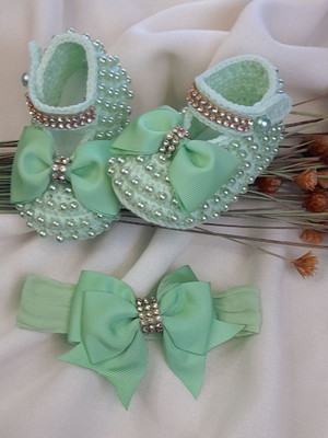 Sapato com pérolas
