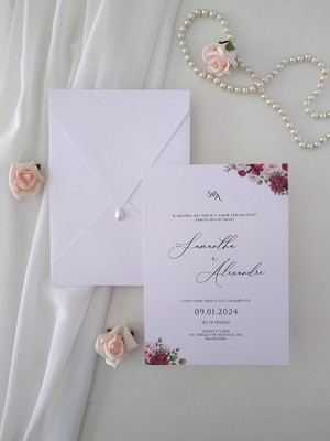 Convite de casamento