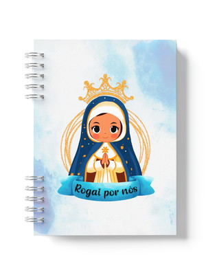 Caderno a nossa senhora / personalizado com nome