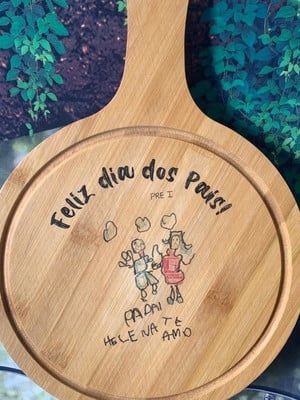 Tábua de bambu personalizada