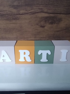 Kit com 4 cubos 6×6 decorados