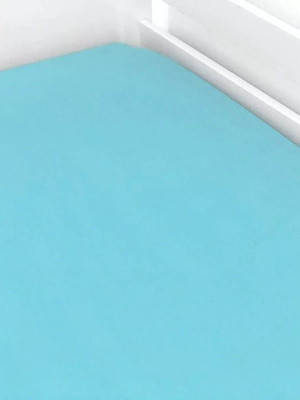 Lençol de elástico solteiro azul turquesa