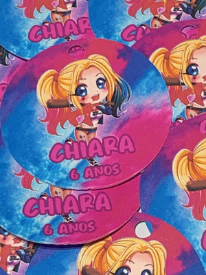 Tag personalizada arlequina
