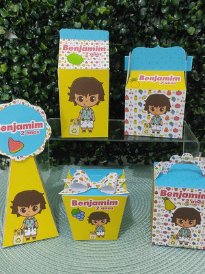 20 lembrancinhas frutaria menino pegue/monte