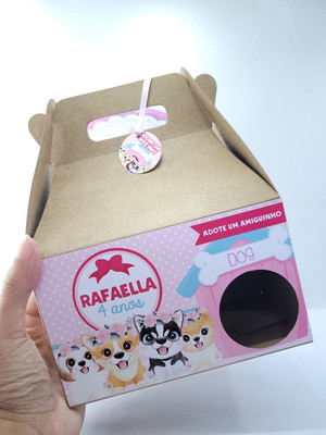 Caixa maleta lanche petshop casinha de cachorro grande