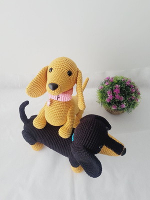 Cachorro em amigurumi - dachshund