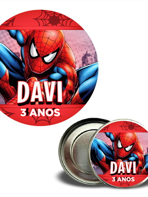 Adesivo 5x5 homem aranha