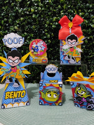Kit 40 lembrancinhas personalizadas os jovens titãs