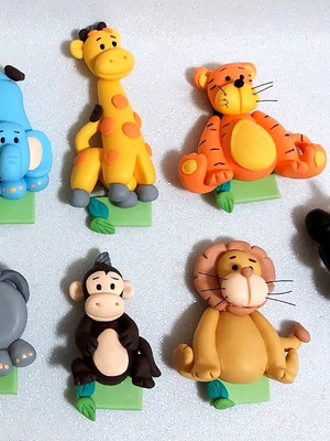 10 lembrancinhas imãs geladeira bichinhos safari zoologico