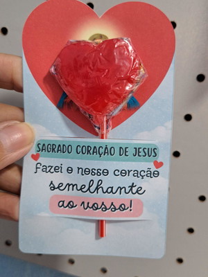 12 pirulitos sagrado coração de jesus
