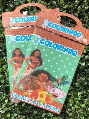 Livro colorir - moana