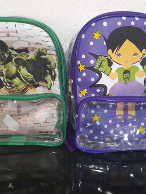 Mochila transparente hulk