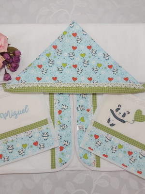 Kit toalha de banho personalizada (3 peças)