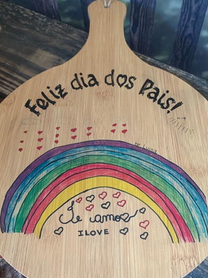 Tábua de bambu personalizada