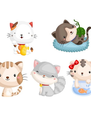 50 apliques tema gatinho