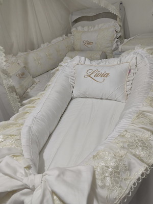 Kit berço provençal/renda- lívia (8peças)