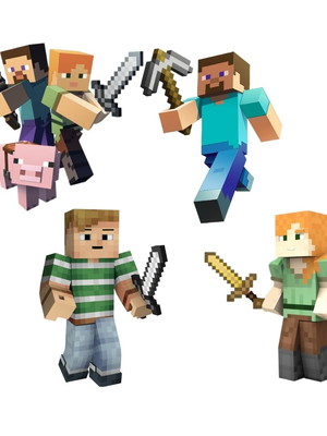 50 apliques tema minecraft