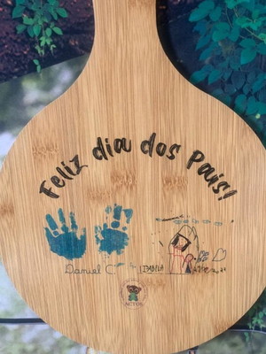 Tábua de bambu personalizada