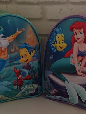 Mochila g personalizada ariel pequena sereia