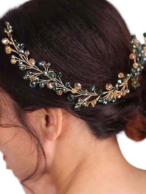 Arranjo de noiva verde dourado para noiva madrinha daminha